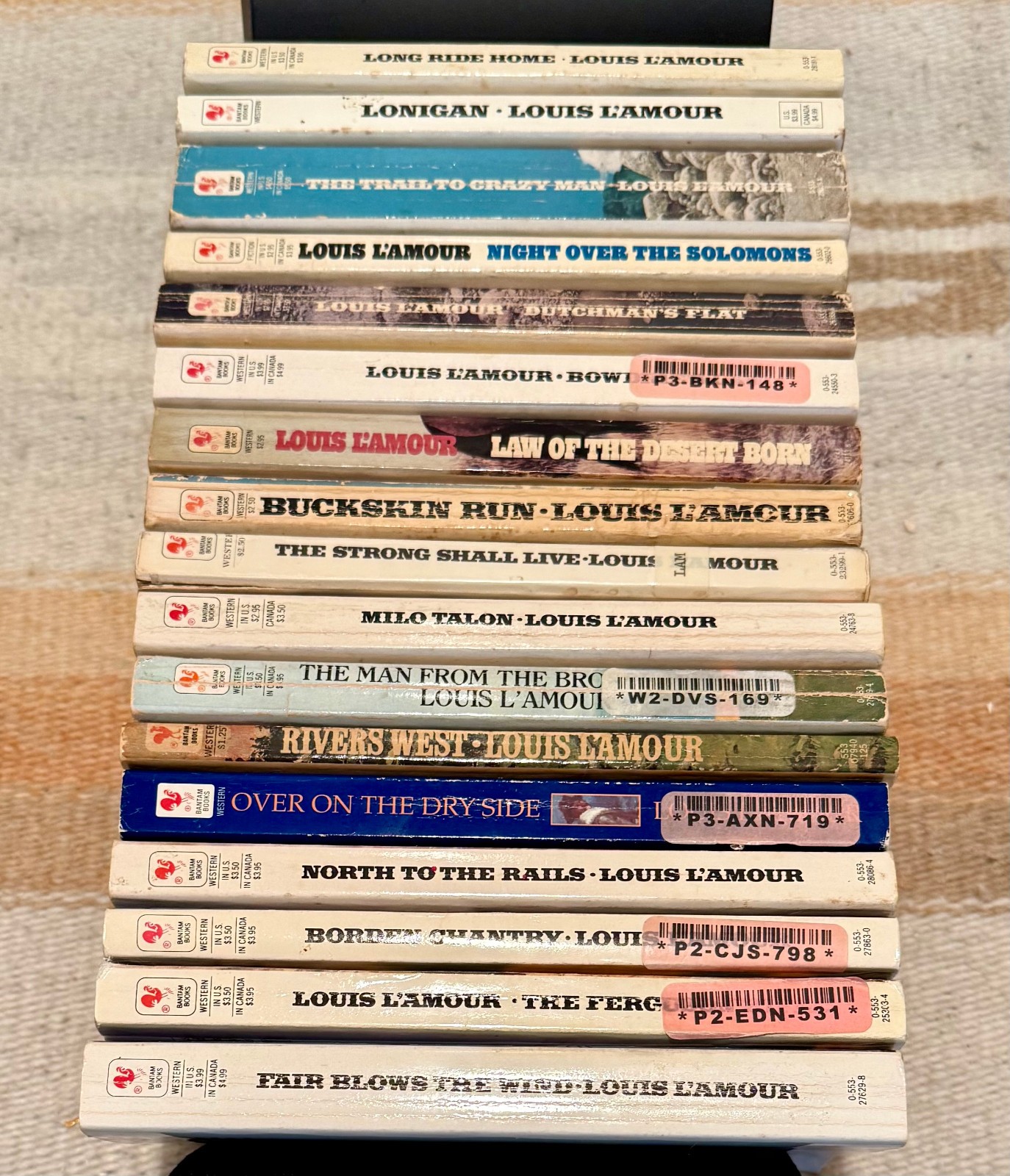 Louis L’Amour PB lot of 17 Talon Series Chantry Series plus Short Stories