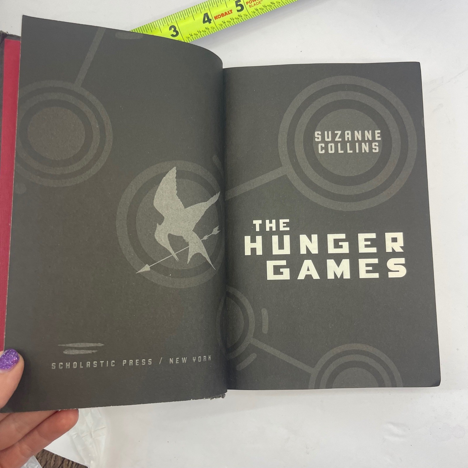 First Edition 2008 Hardback The Hunger Games Suzanne Collins Book Scholastic