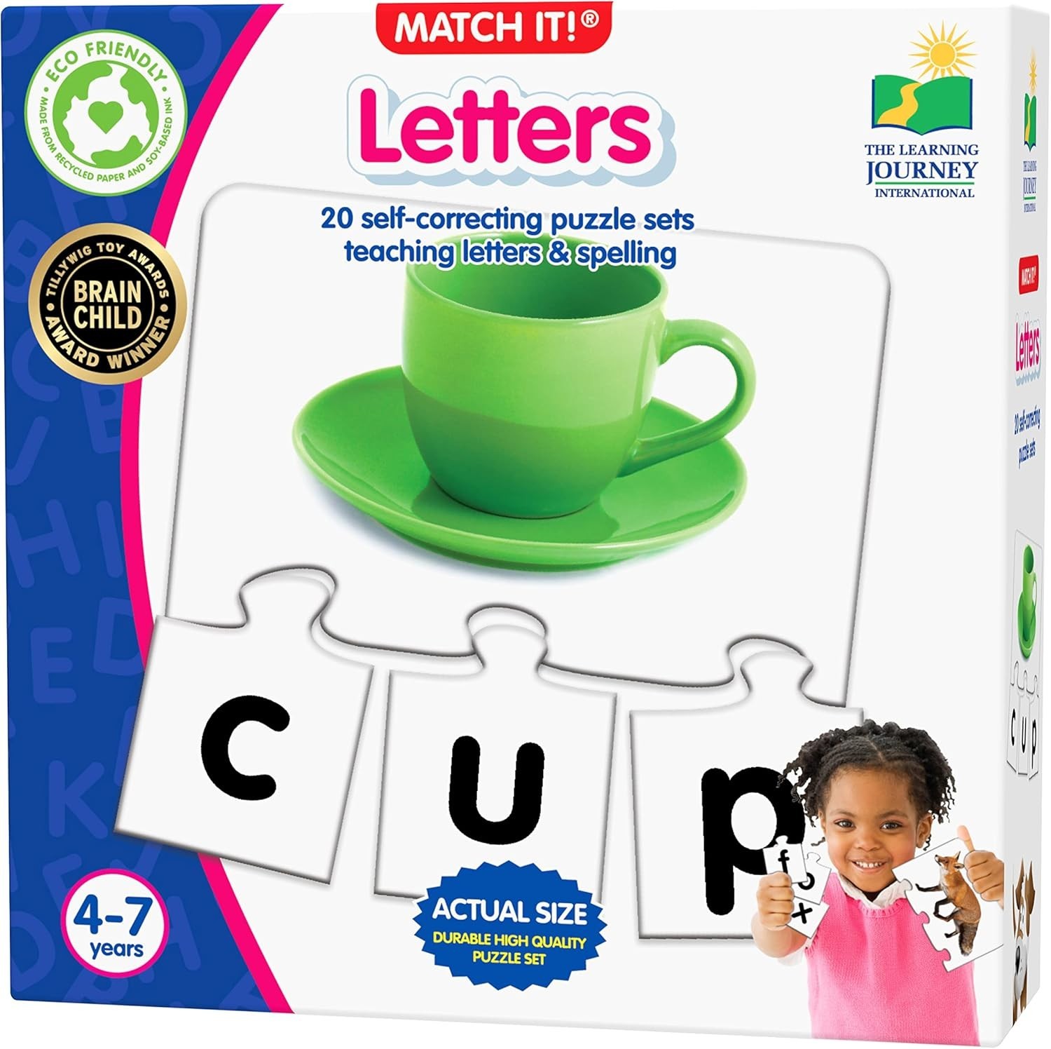 Match It! – 20-Piece Self-Correcting Spelling Puzzles for Little Learners