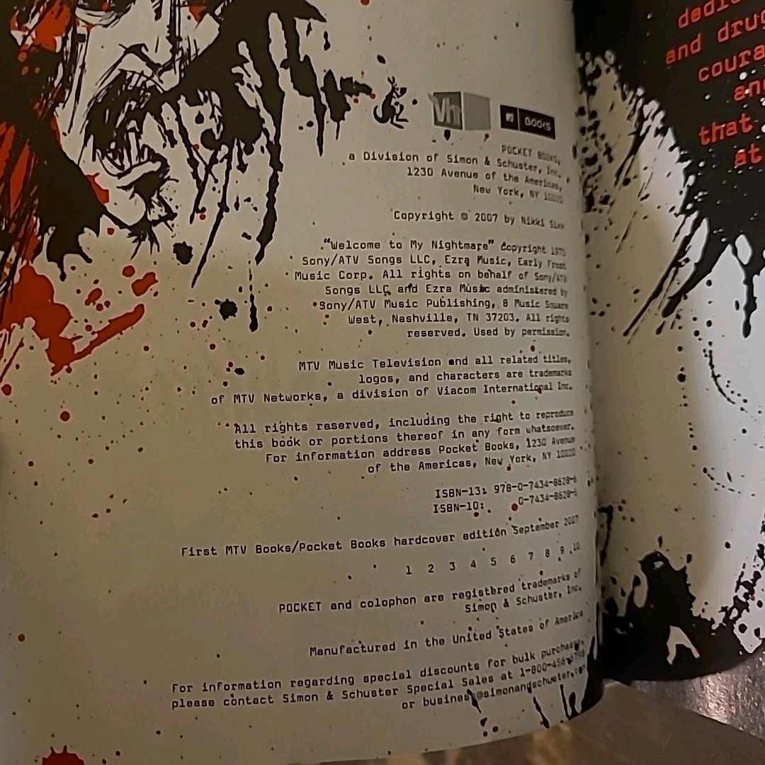 The Heroin Diaries 2007 Nikki Sixx HCDJ Book $32.50 True First Print Motley Crue