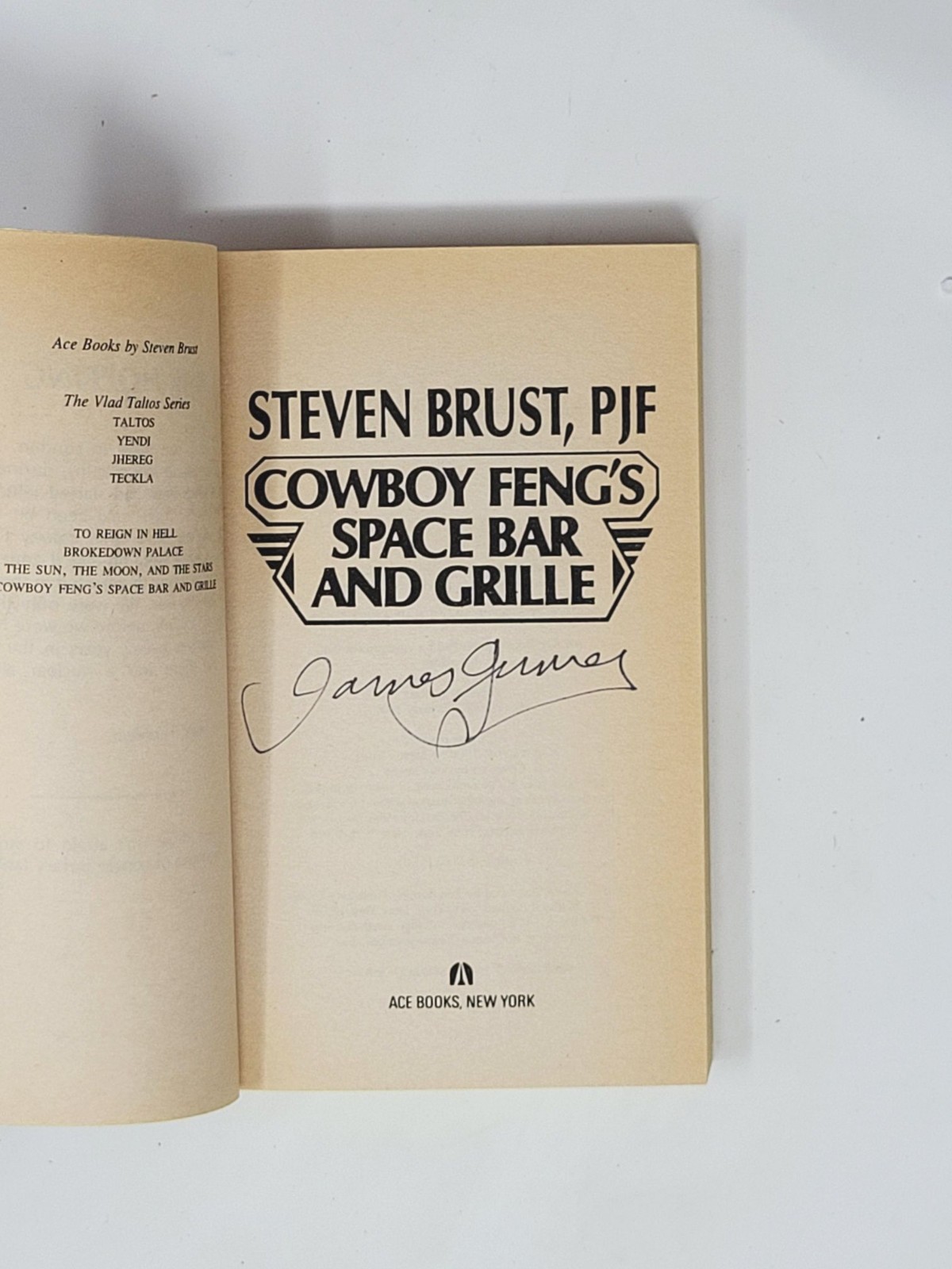 STEVEN BRUST (JAMES GURNEY SIGNED) 1ST – Cowboy Feng’s Space Bar and Grille 1990