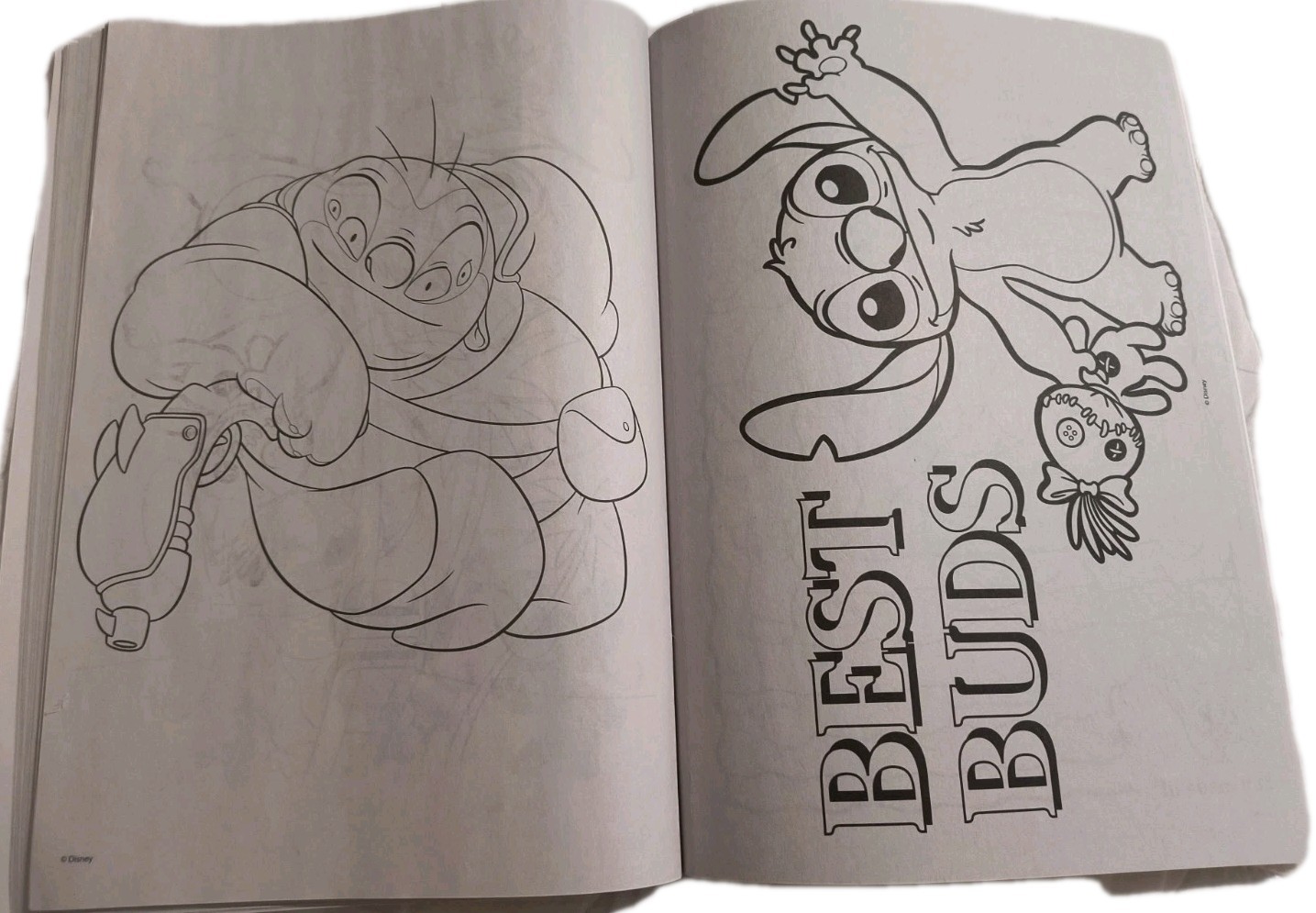 Disney STITCH & ANGEL Jumbo Coloring & Activity Book Tear/Share Pages 🆕🆓 ship!