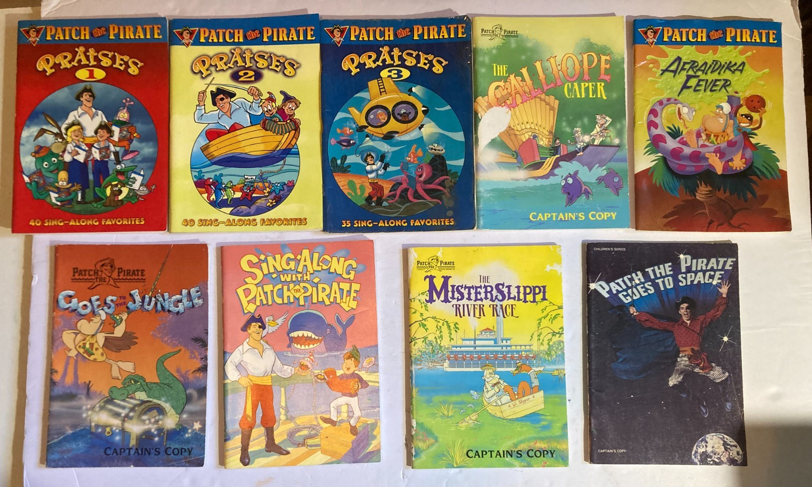 Lot PATCH THE PIRATE vintage SING ALONG songbook CAPTAINS COPY music CHILDRENS