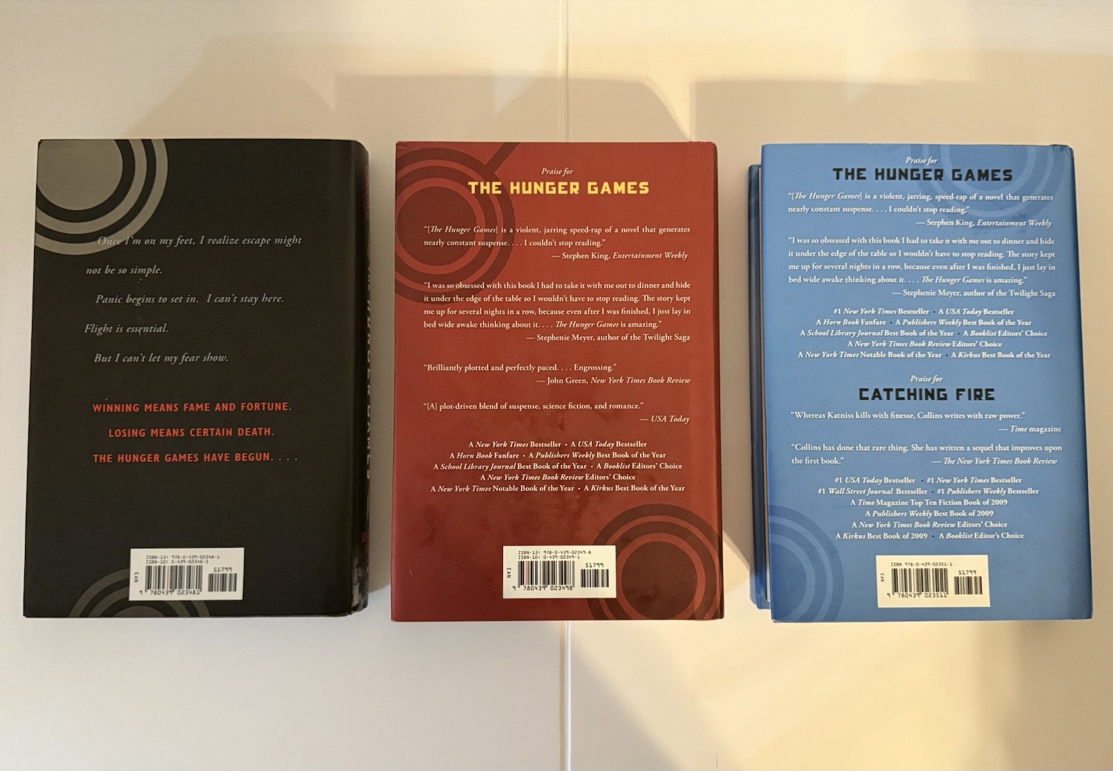 The Hunger Games Trilogy Series Hardcover Set – First Editions – 3 Book Lot