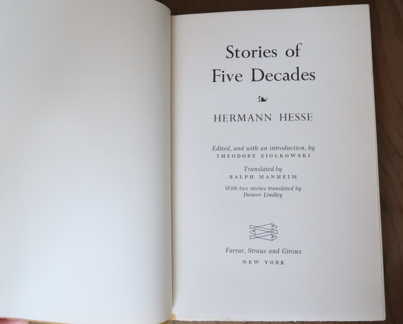 Stories of Five Decades by Herman Hesse 1972 HC/DJ 1ed Fast Free Shipping