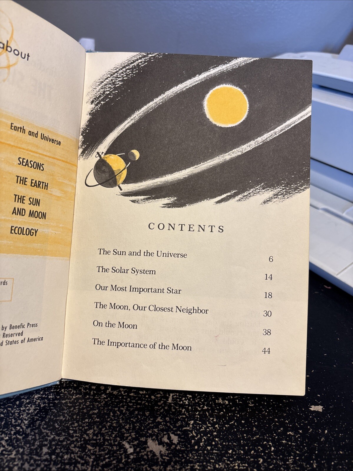 Finding Out About The Sun And Moon ~1974 HC~ Vintage Youth Astronomy