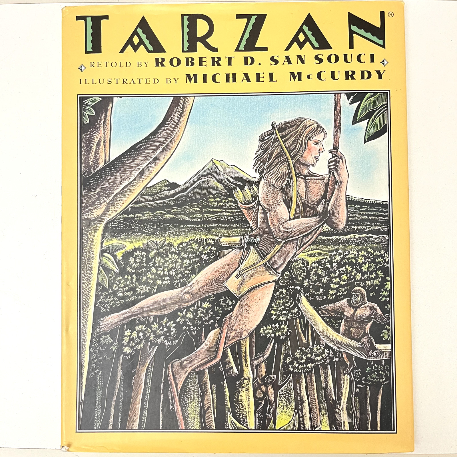Tarzan by Robert D. San Souci 1999 Hardcover DJ Illustrated by Michael McCurdy