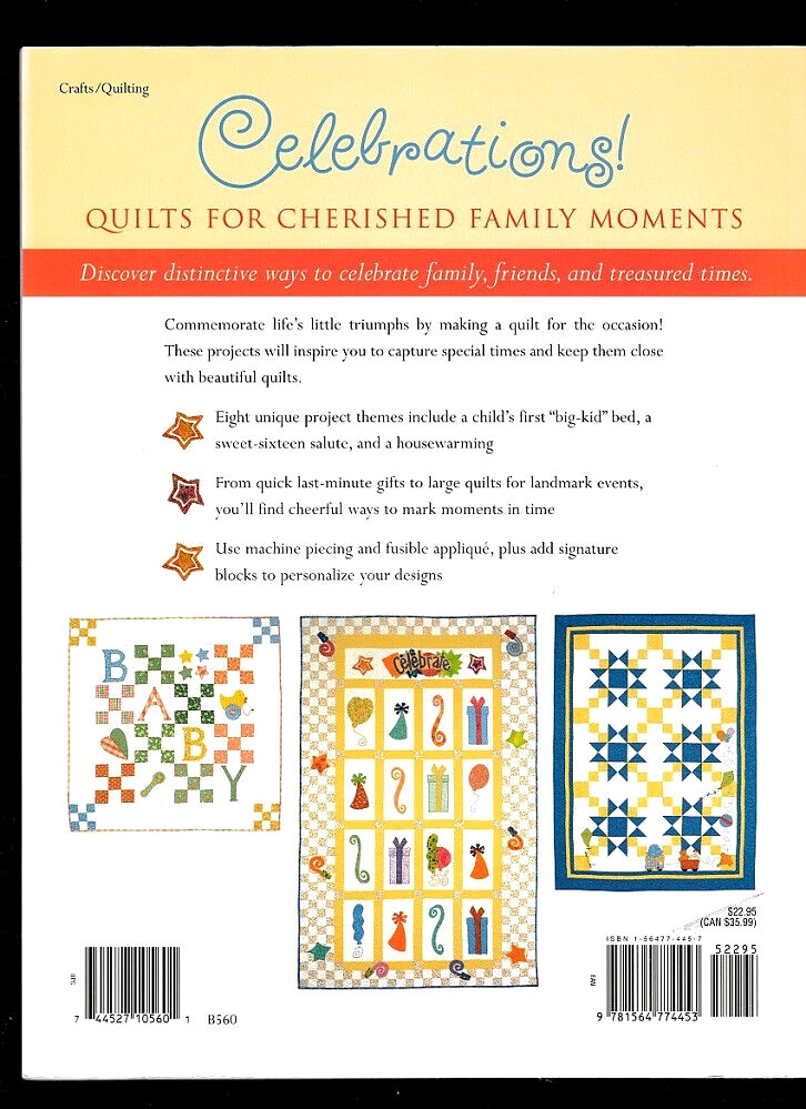 CELEBRATIONS! CHERISHED FAMILY MOMENTS QUILTS-TRADITIONAL WEDDING RING…PHOTOS