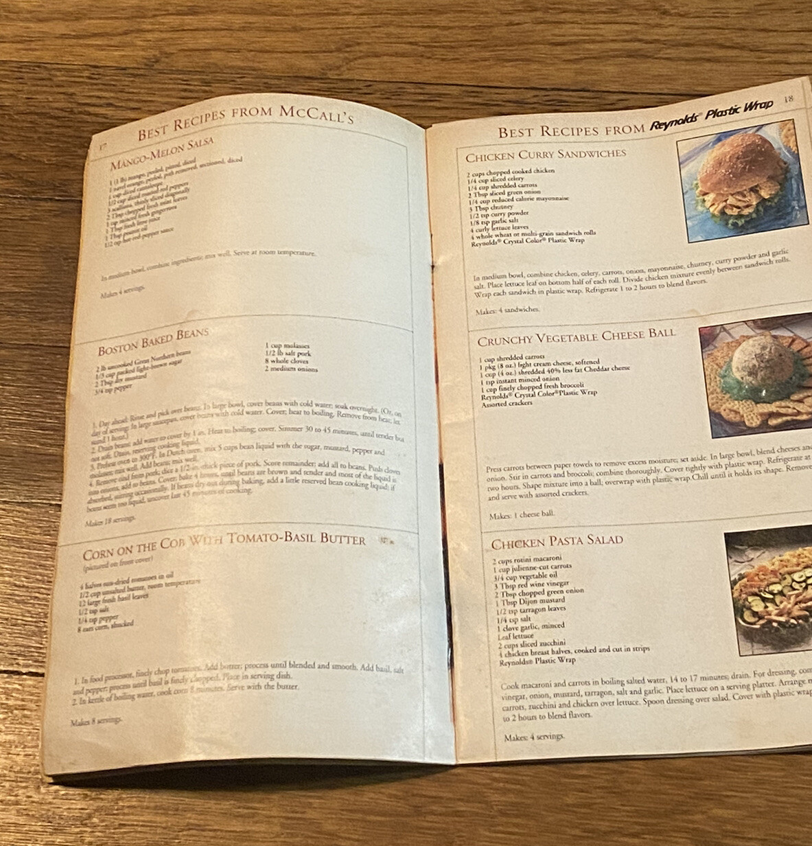 McCalls Favorite Quick and Easy Recipes Booklet 62 Pages Vintage