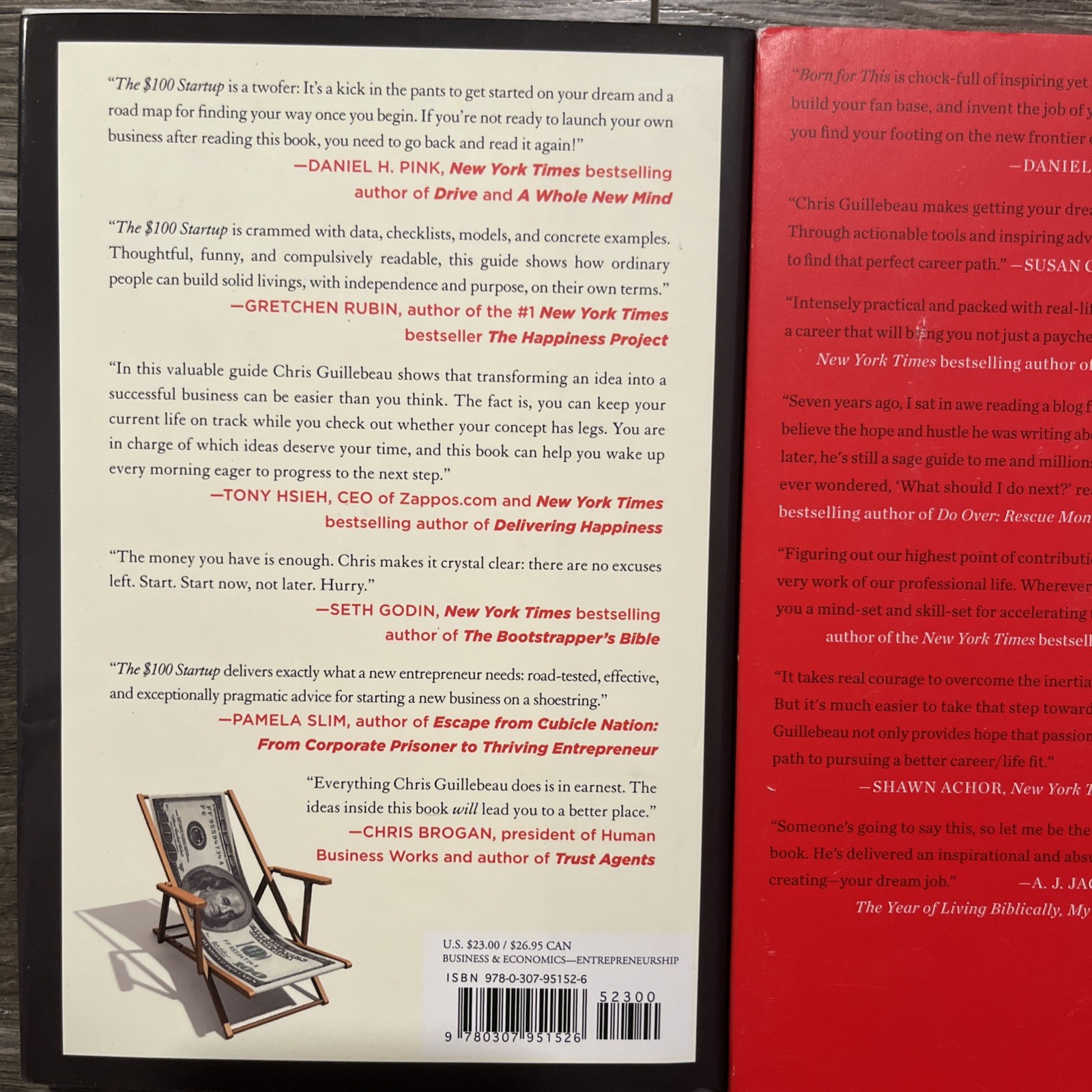 3 Book Lot ~ The $100 Startup ~ Born For This ~ Side Hustle by Chris Guillebeau