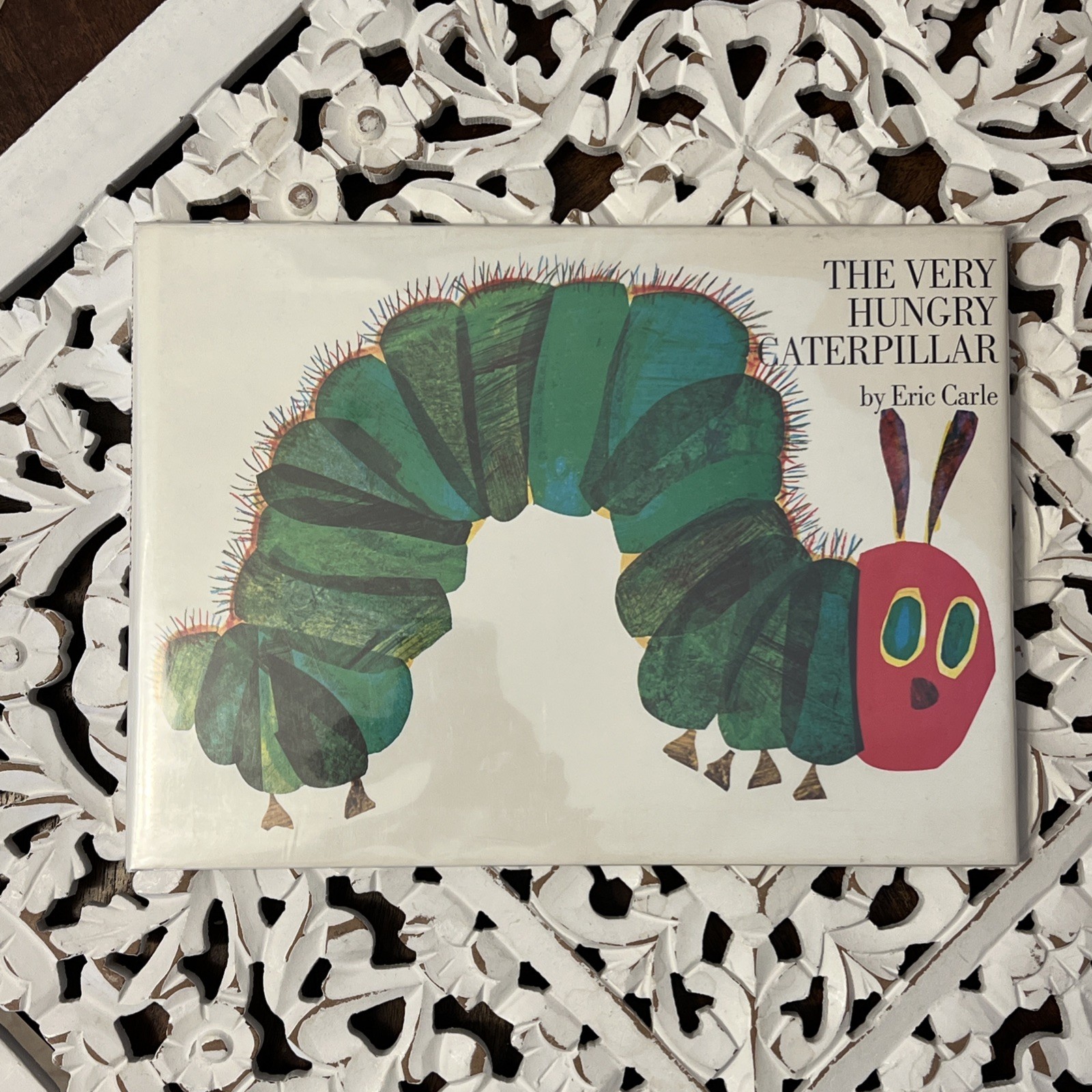 Very Hungry Caterpillar Eric Carle First Philomel Edition Reinforced HCDJ 1981