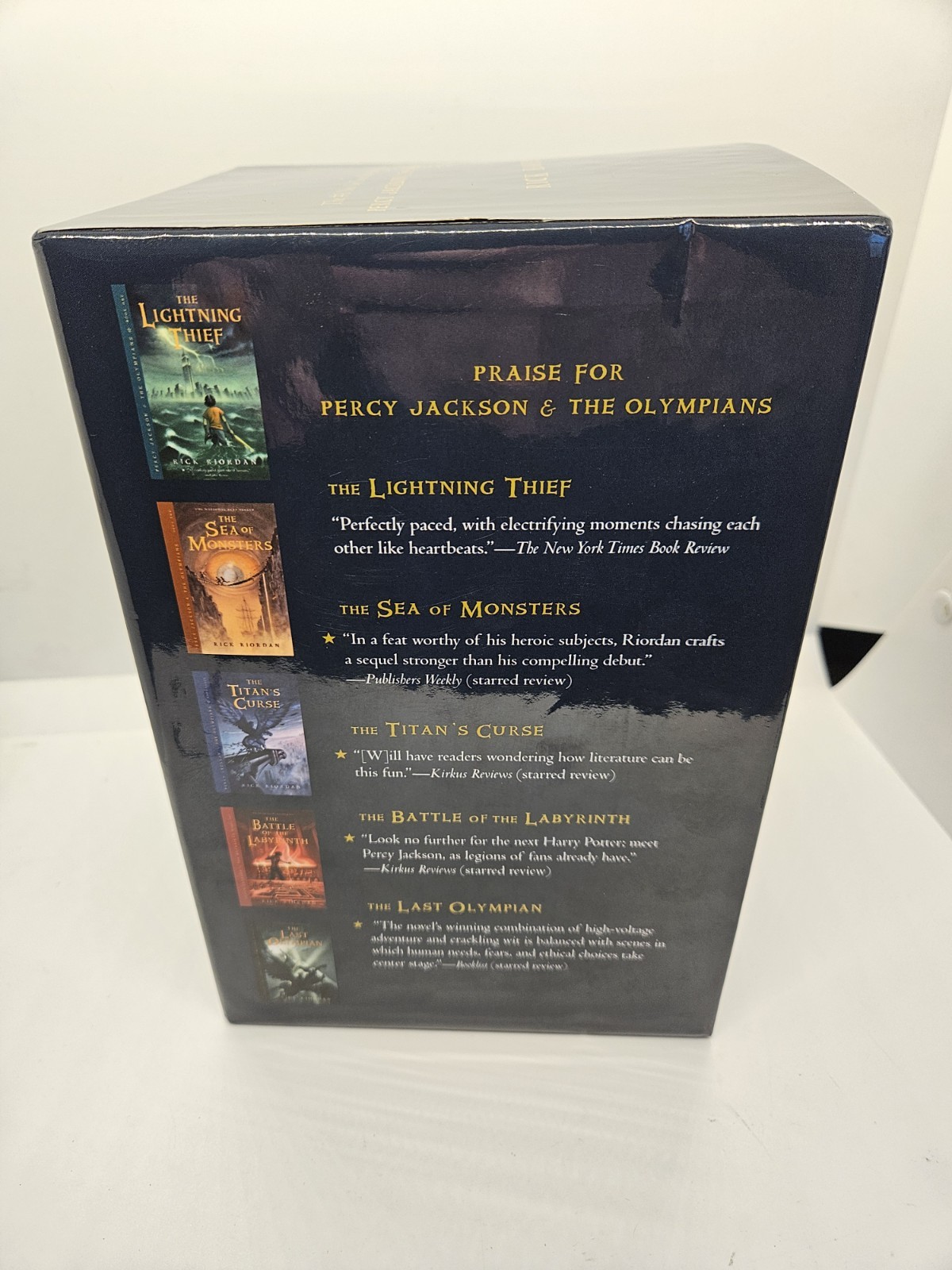 Percy Jackson and the Olympians Hardcover Box Set by Rick Riordan First Edition