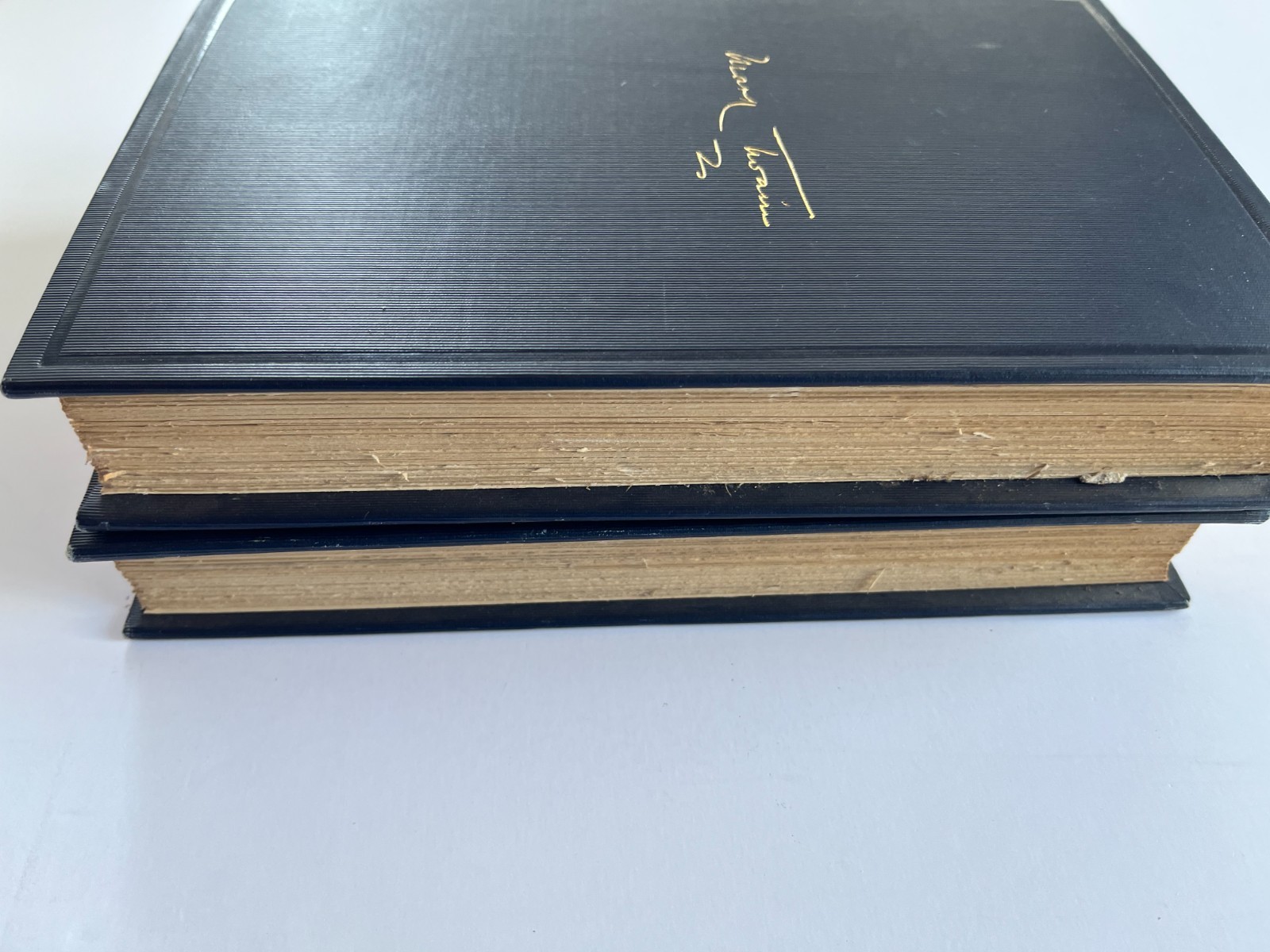 MARK TWAIN ~ Autobiography, 1924, 1st Edition, 2 Vol Set photogravure portraits