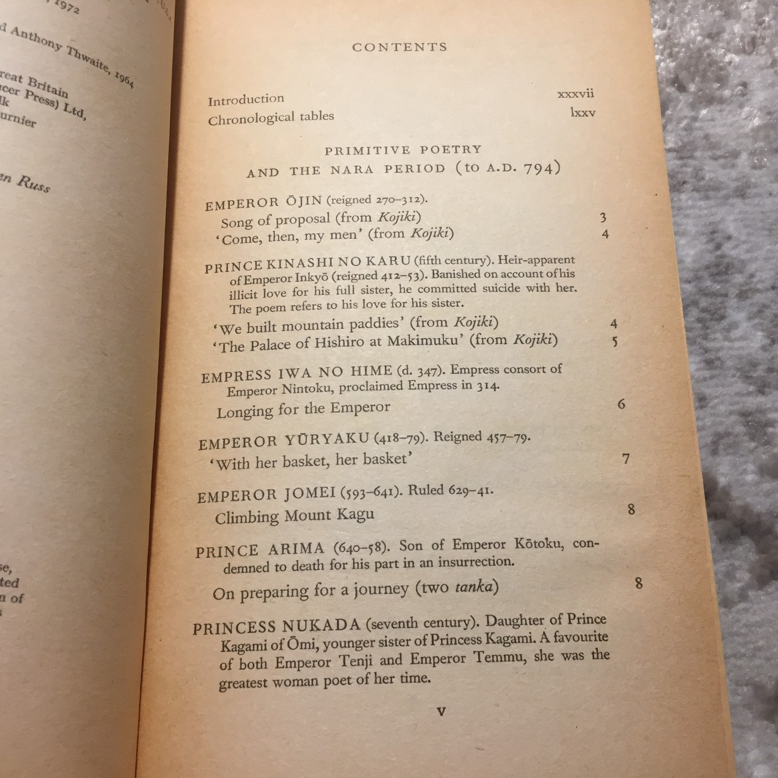 The Penguin Book Of Japanese Verse Geoffrey Bownas Anthony Thwaite 1972 Book