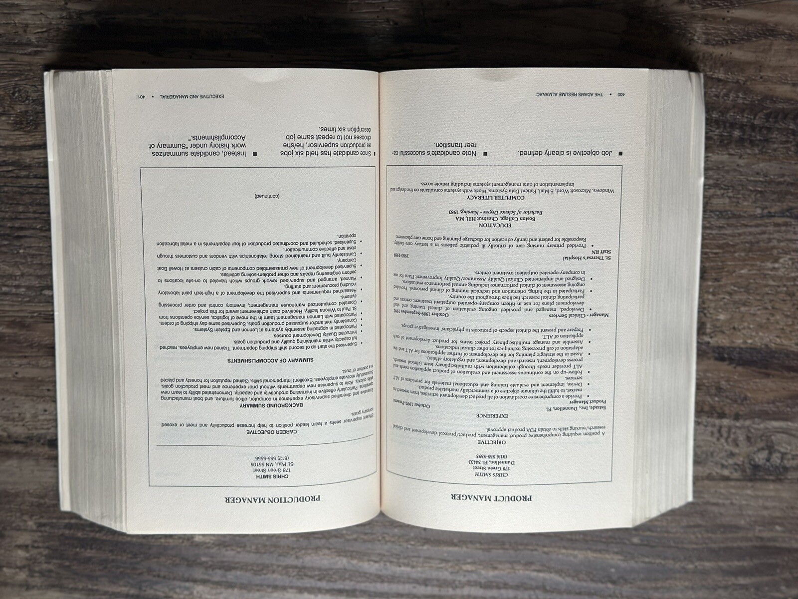 Adams Resume Almanac and Disk by Adams Media Corporation Staff (Copyright 1996)