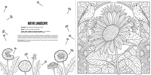 Gardens: A Smithsonian Coloring Book, Smithsonian Institution, Very Good Book