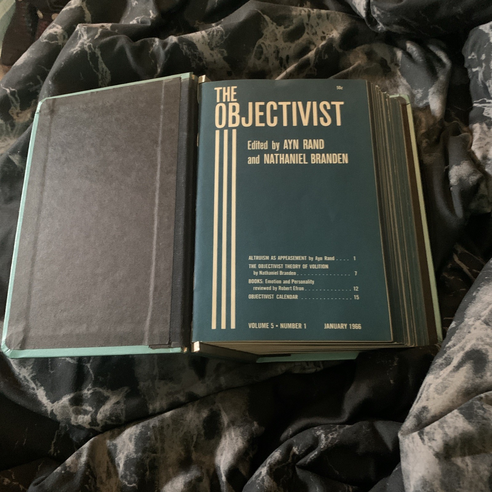 The Objectivist Newsletter, The Objectivist, The Ayn Rand Letter hardcover lot