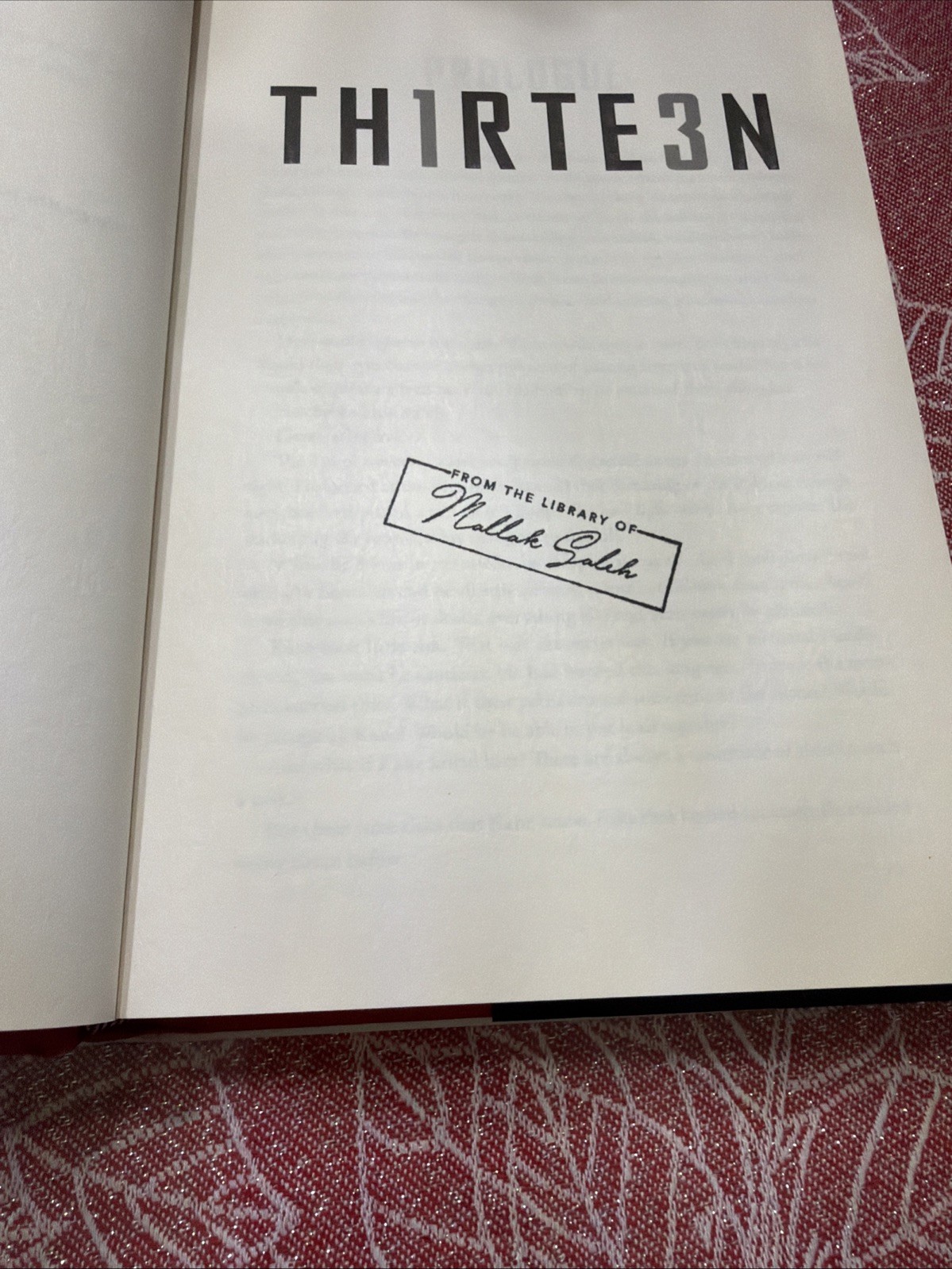 Thirteen: A Novel (Eddie Flynn) – Hardcover By Cavanagh, Steve – First Edition