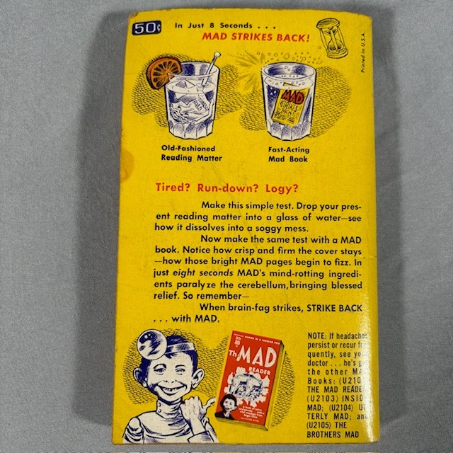 Mad Strikes Back Paperback Comics Funny Parody Satire Vintage 1963
