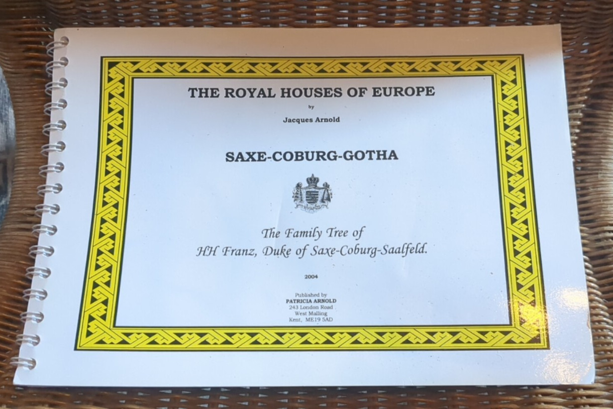 Royal Houses of Europe Saxe‑Coburg‑Gotha Softcover Book European Royalty