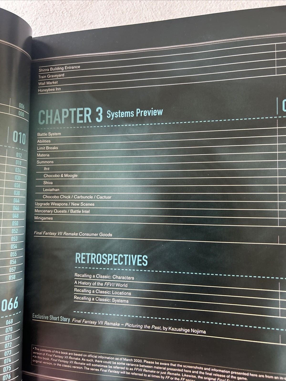 Final Fantasy VII Remake World Preview Hardback Art Book Br6