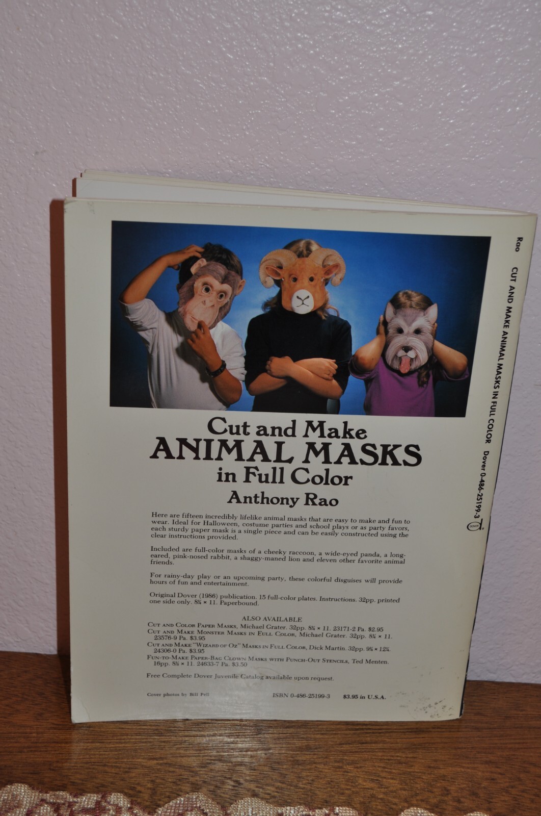 2 CUT AND MAKE ANIMAL MASKS IN FULL COLOR & COLOR ‘N CUT ANMAL MASKS BOOKS