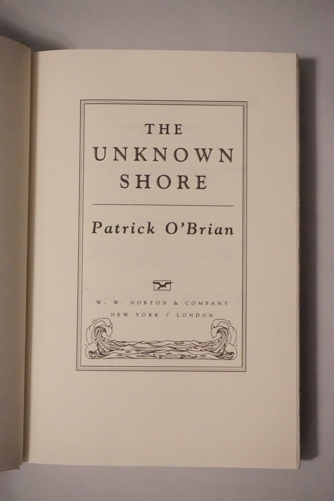 The Unknown Shore by Patrick O’Brian HC DJ