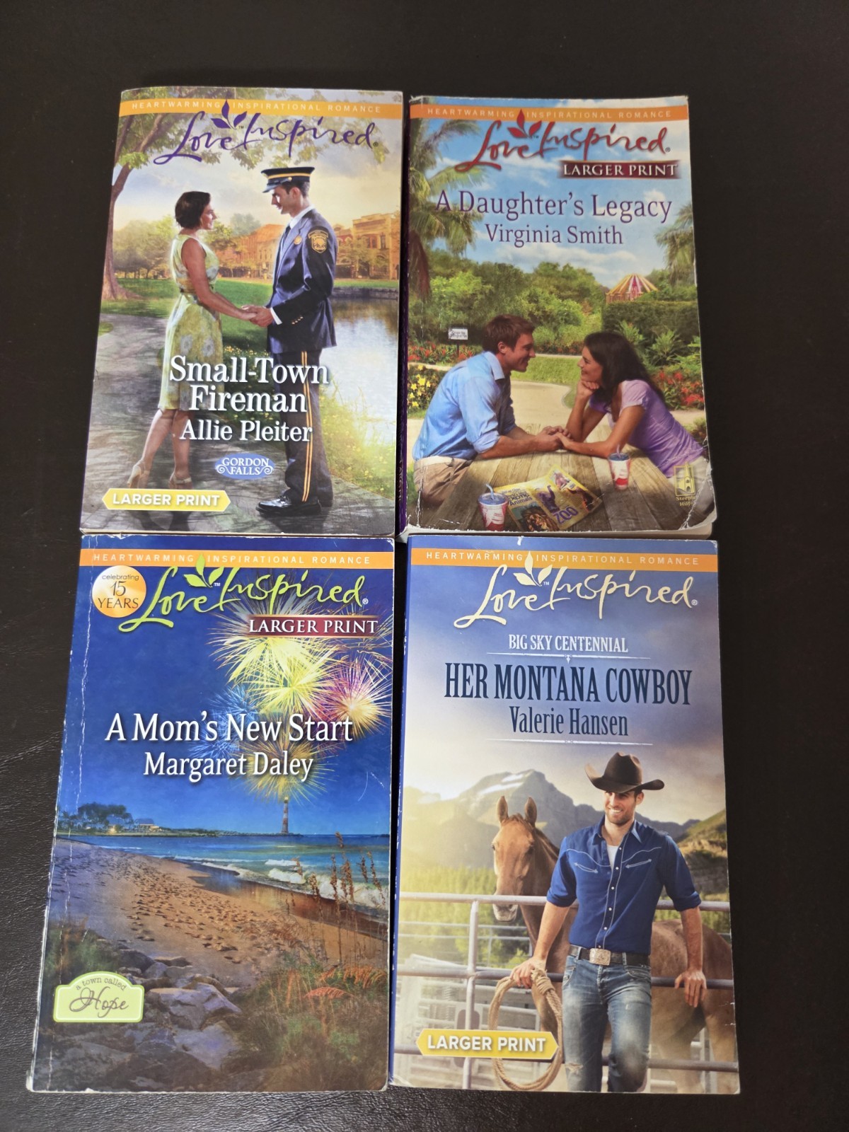 Love Inspired books larger print LOT OF 12 Paperbacks christian romance
