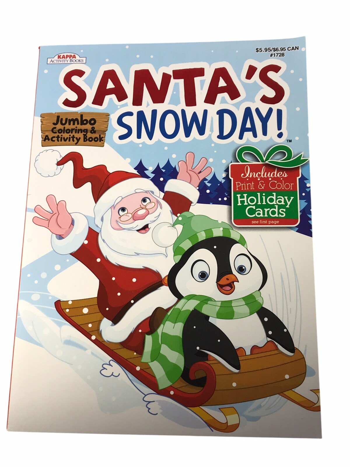 Santa’s Snow Day Jumbo Coloring Activity Book 62 Double-Sized Pages