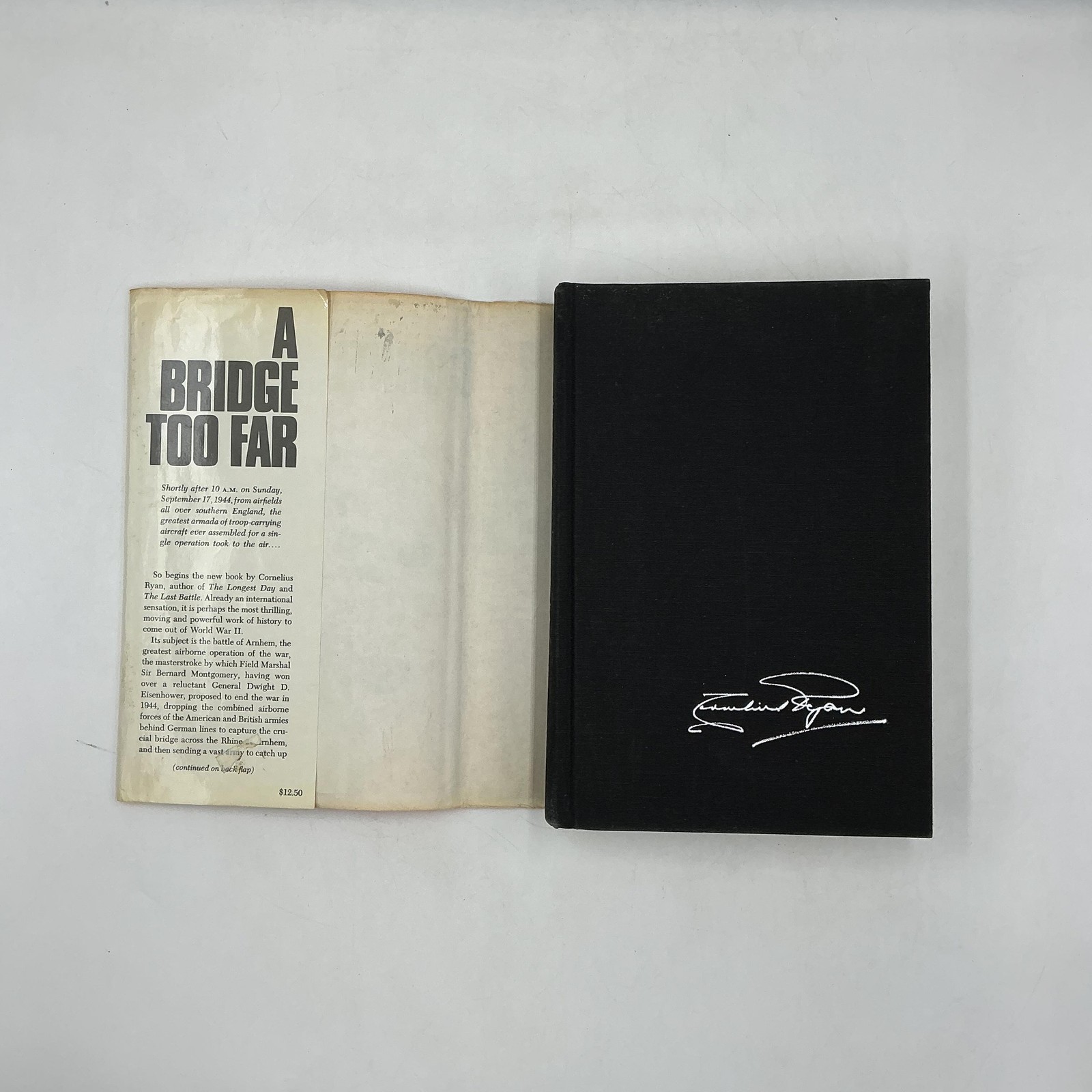 Vintage A Bridge Too Far Cornelius Ryan HC Orange Simon & Schuster 1974 1st Ed