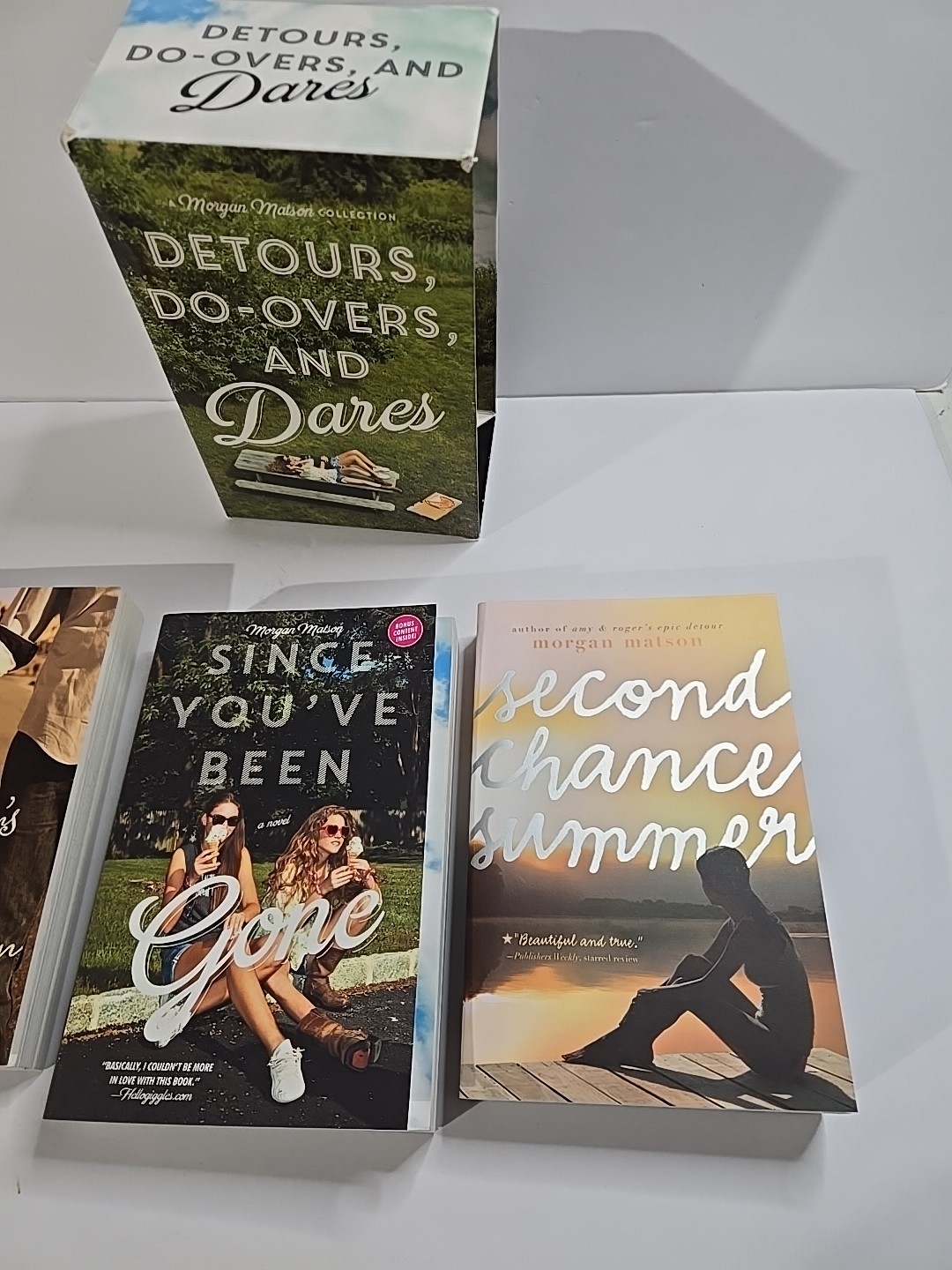 Detours, Do-Overs, and Dares – Morgan Matson 3 Novel Books Boxed Set Collection