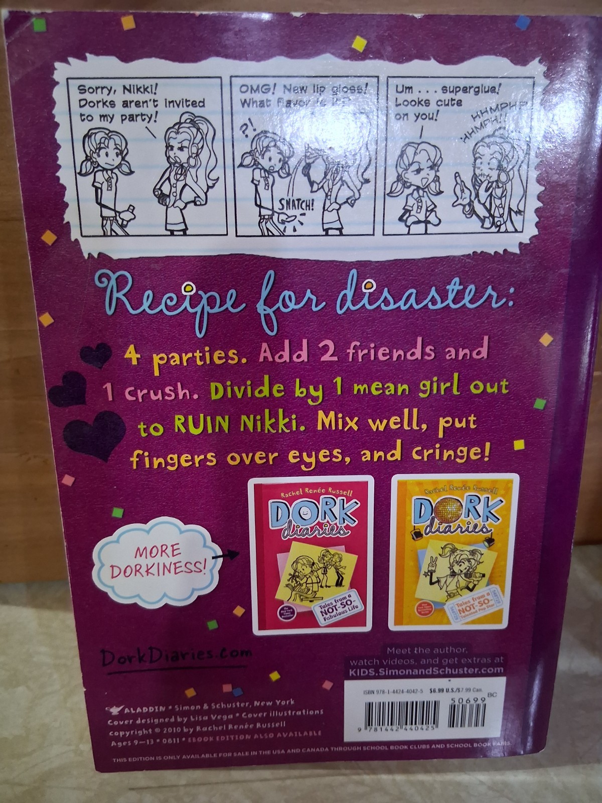 Dork Diaries Books Lot of 8 Rachel Renee Russell Childrens books 1 thru 7 + 14