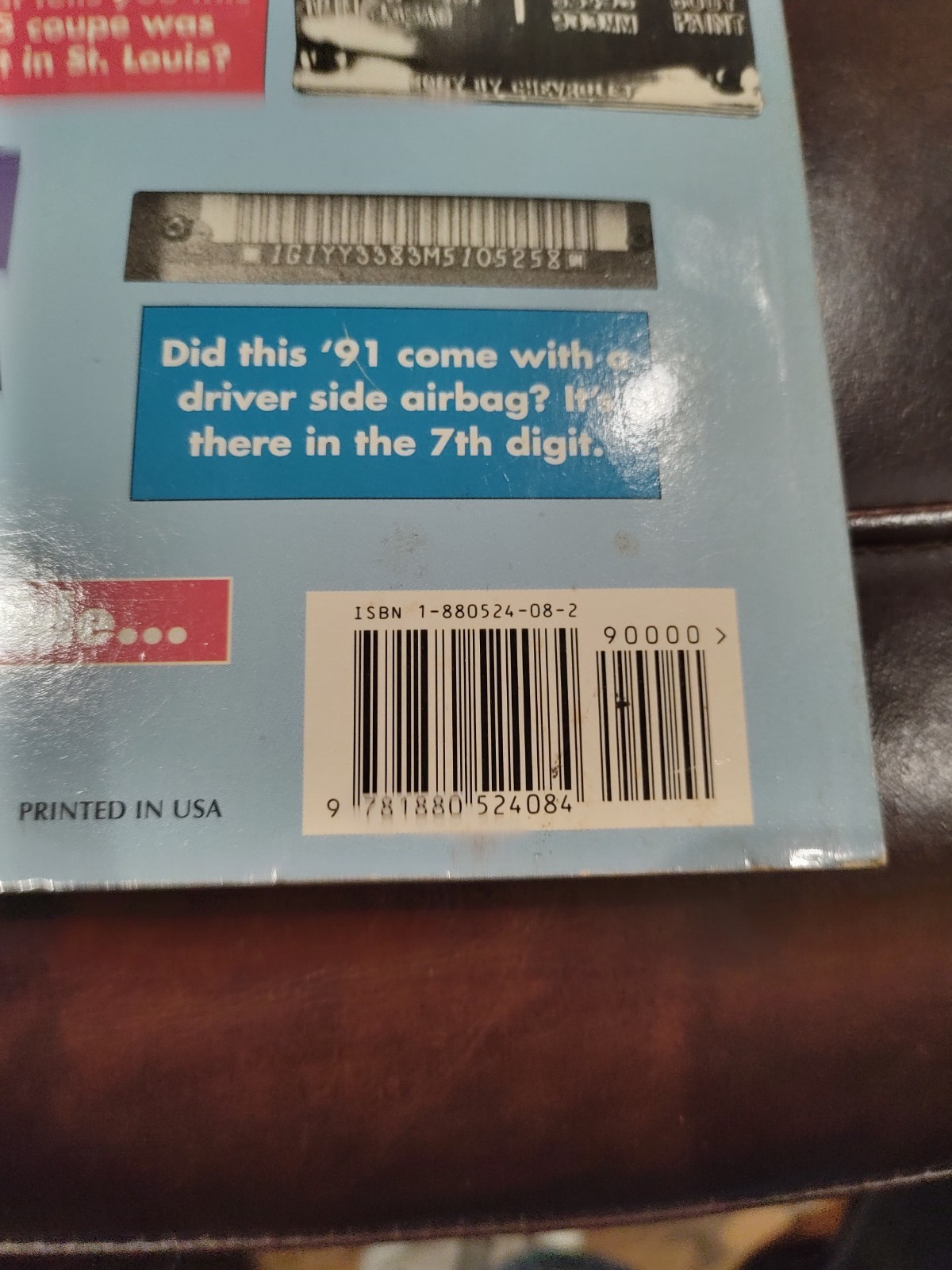 Catalog of Corvette Id Numbers 1953-93 CARS & PARTS MAGAZINE MATCHING NUMBERS