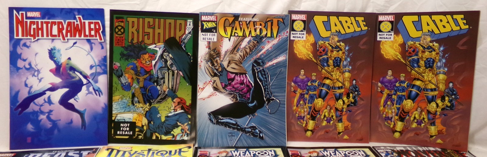 Marvel Comics Toybiz Misc Solos Comic Books Lot of 16 Cable Gambit Wolverine