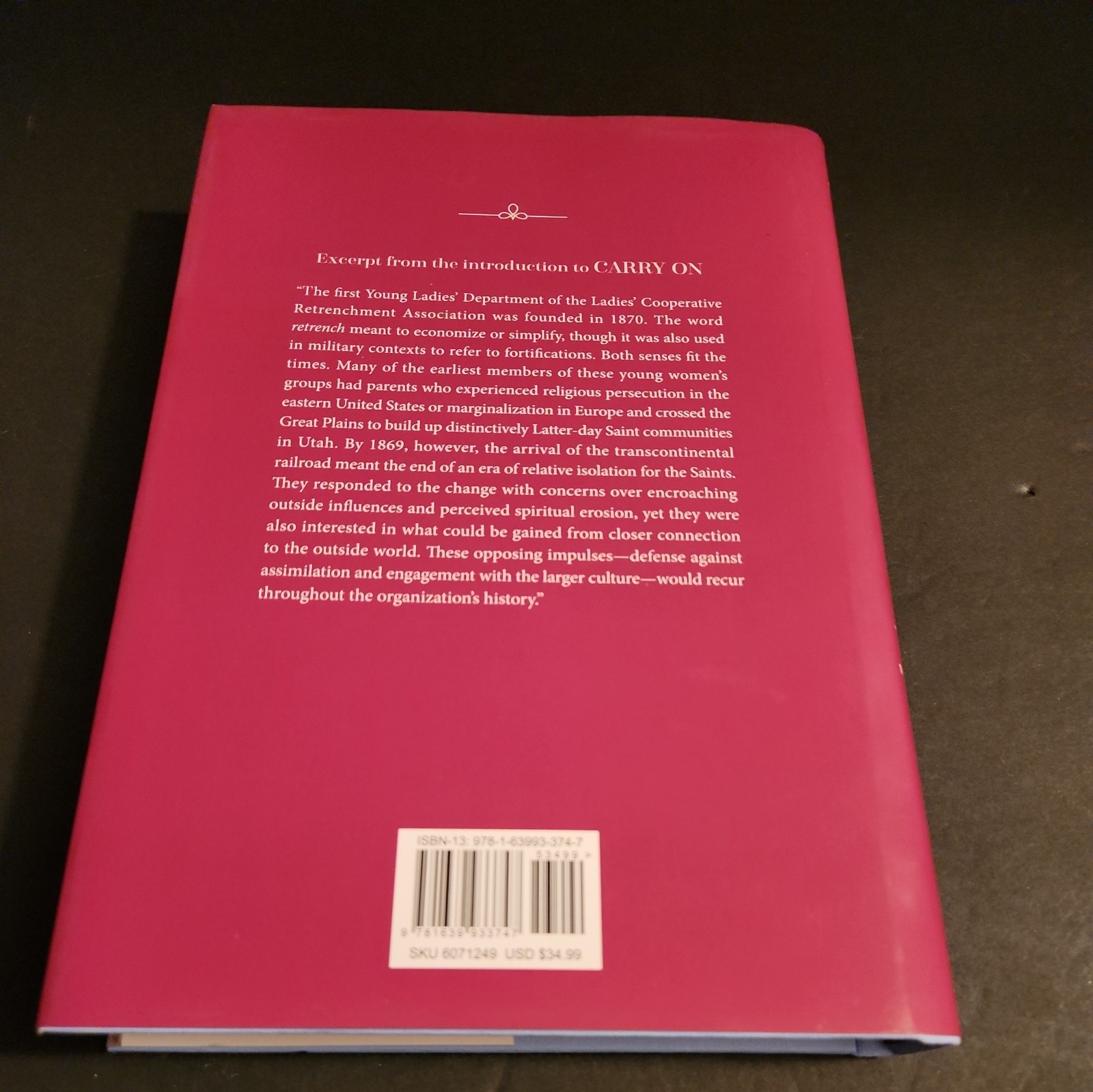 Carry On : The Latter-Day Saint Young Women Organization, 1870-2024 by Church…