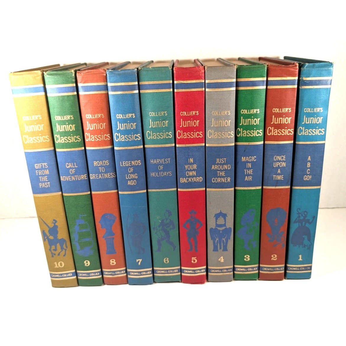 Complete 10 volumes Set Collier’s Junior Classics Books Series 1962 HC