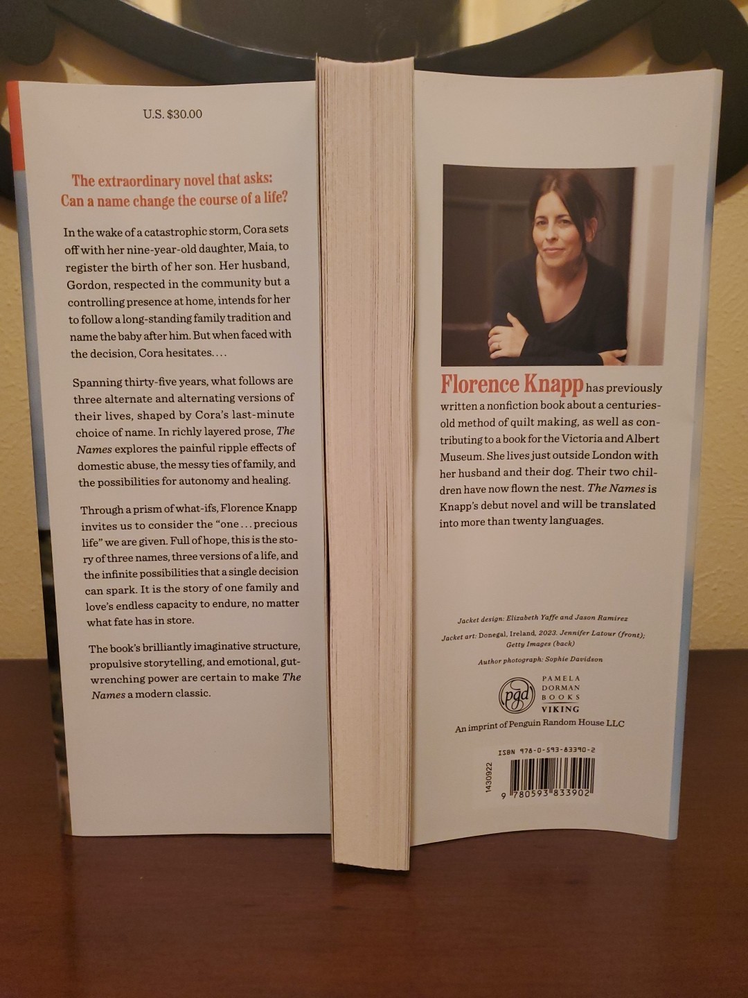 The Names by Florence Knapp- BRAND NEW HARDCOVER!