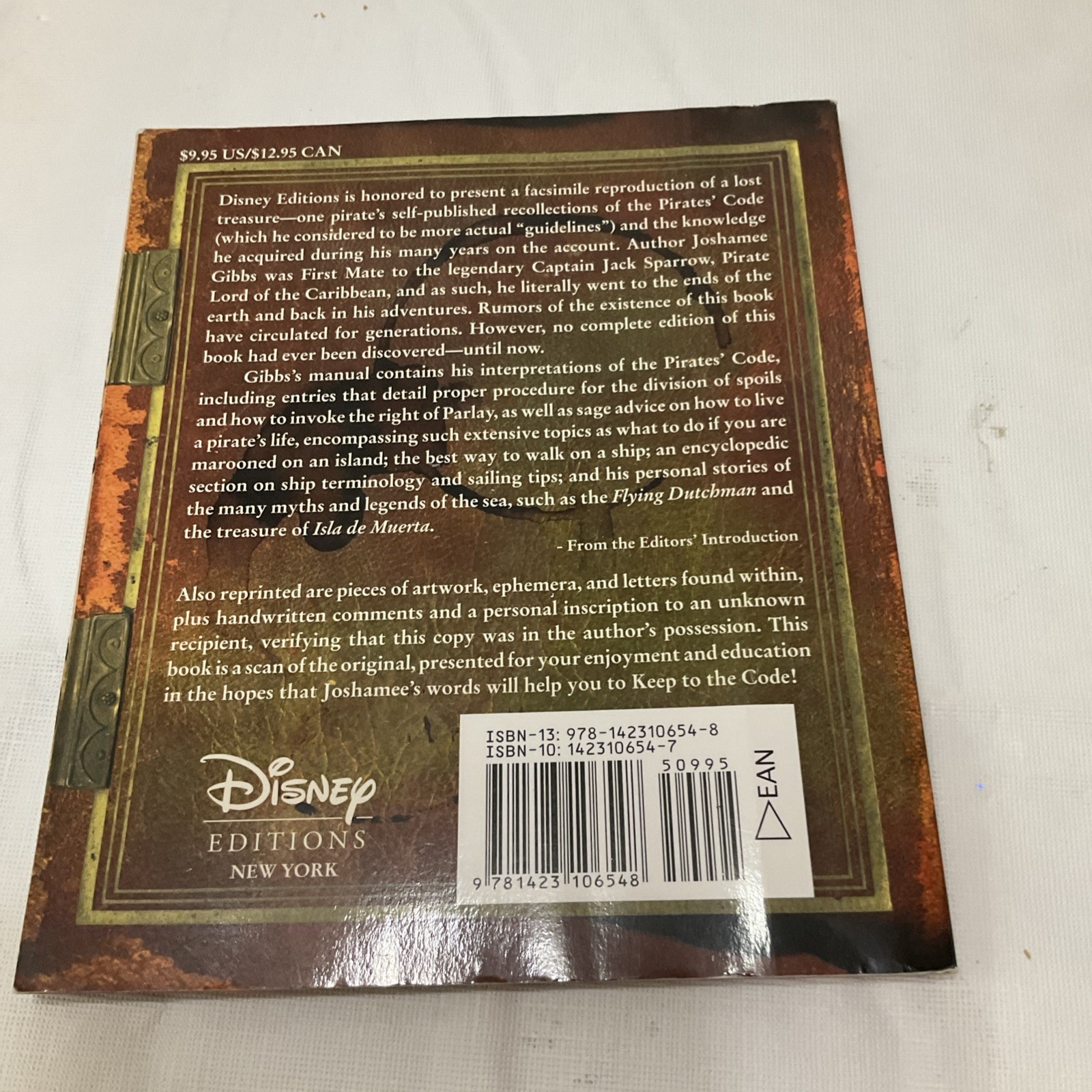 PIRATES OF THE CARIBBEAN: THE PIRATES GUIDELINES Code Disney Editions Gibbs NEW