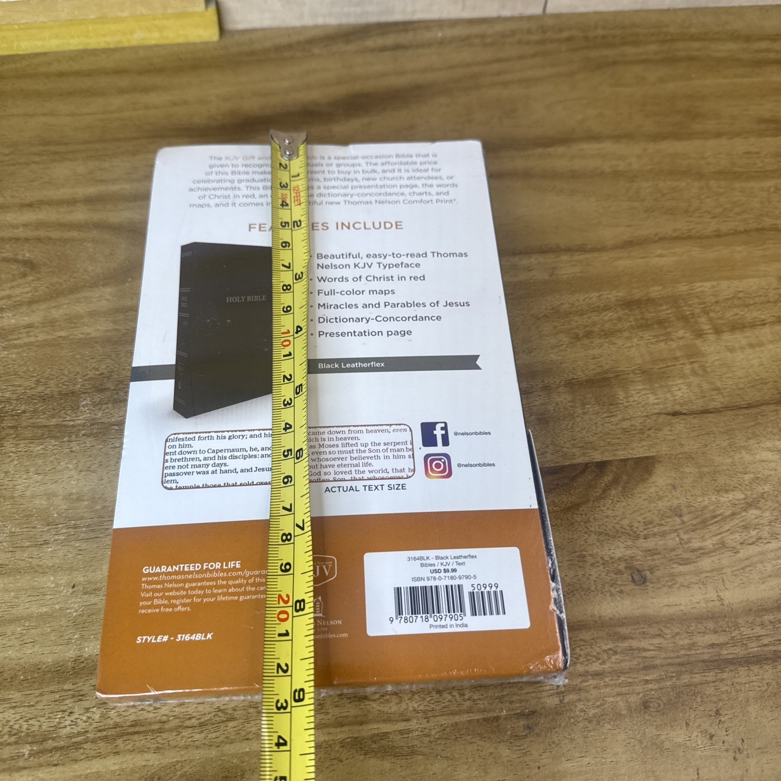 KJV Gift and Award Bible Imitation Leather Black Leatherette New Sealed