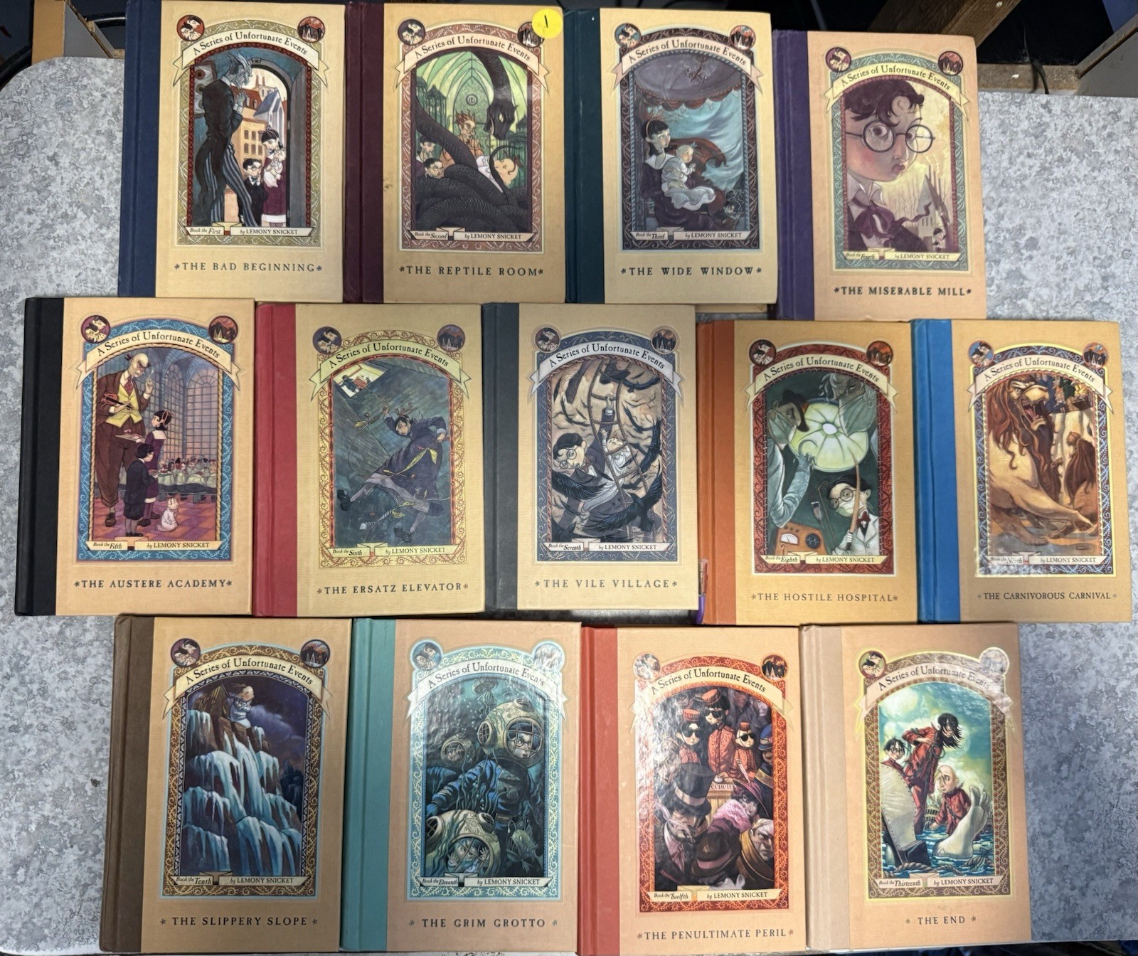 Complete Set Lemony Snicket’s A Series of Unfortunate Events Hardcover 1-13