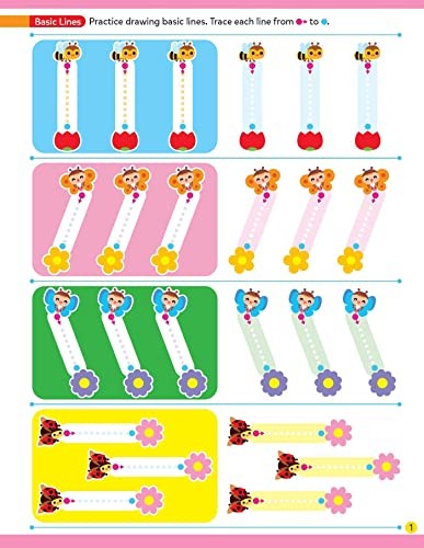 ABIS Wipe Clean Workbook for Kids 80 Pages Trace Letters Numbers Shapes Activ…