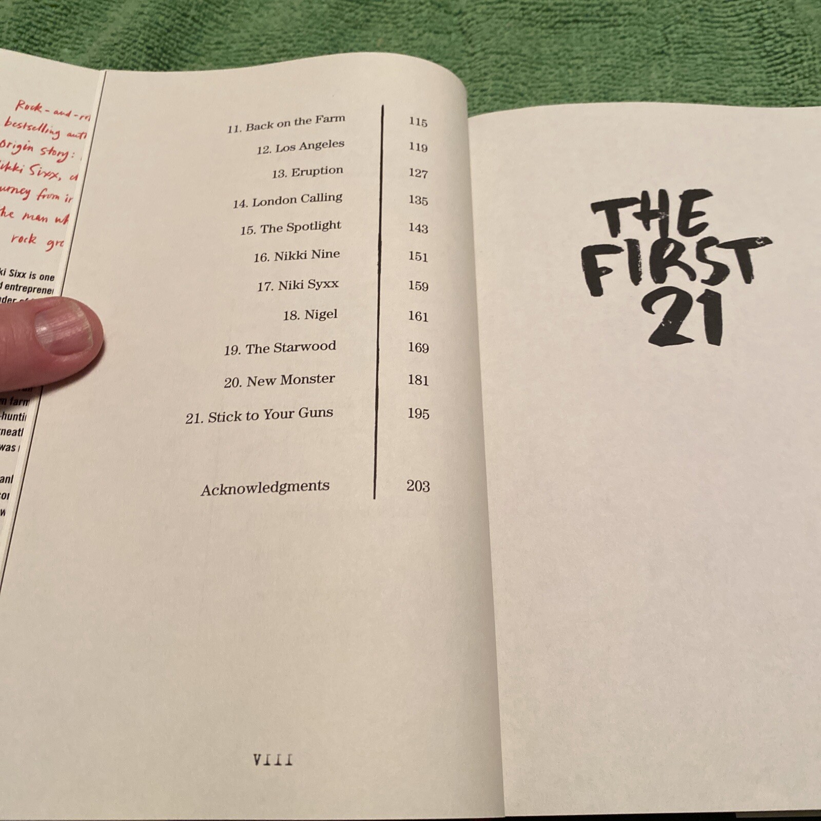 Nikki Sixx The First 21 Hand Signed Book 1st Edition Motley Crue Bassist