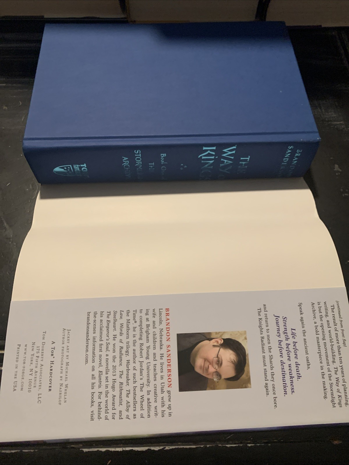 Way of Kings BK 1 Stormlight Archive by Brandon Sanderson 2010 HCDJ 1st/14th Edt