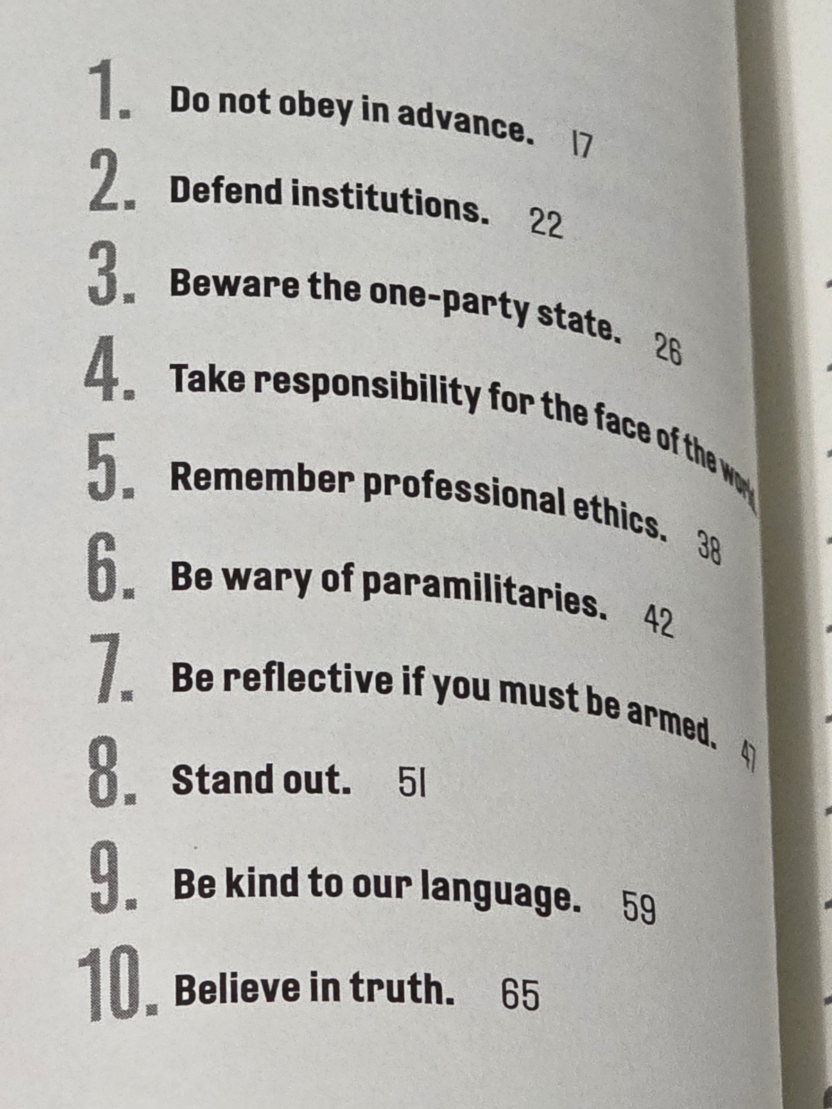 On Tyranny Twenty Lessons from the Twentieth Century by Timothy Snyder 2017 Book