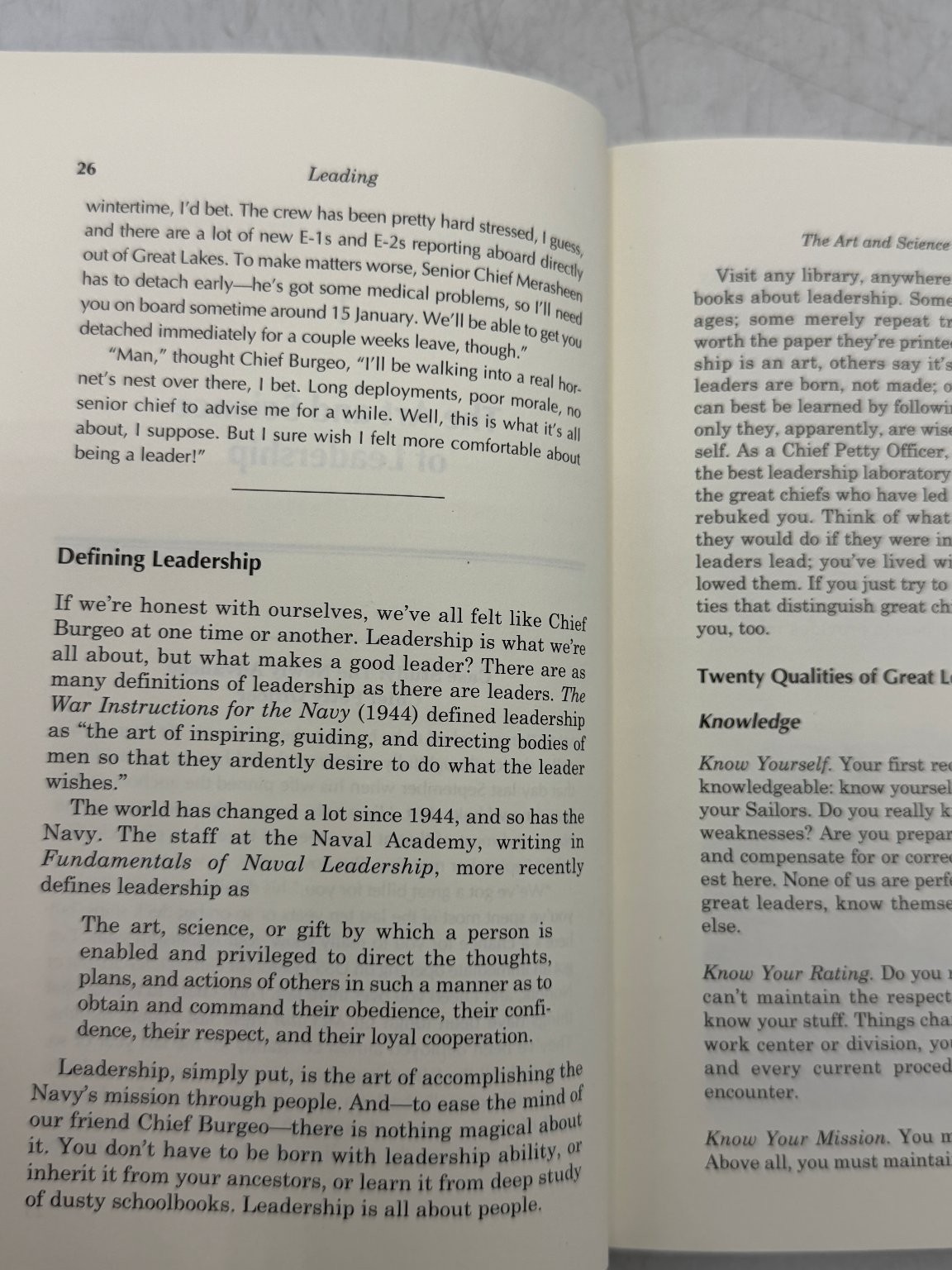 Chief Petty Officer’s Guide Hagan & Leahy 2004 USN Naval Institute Press
