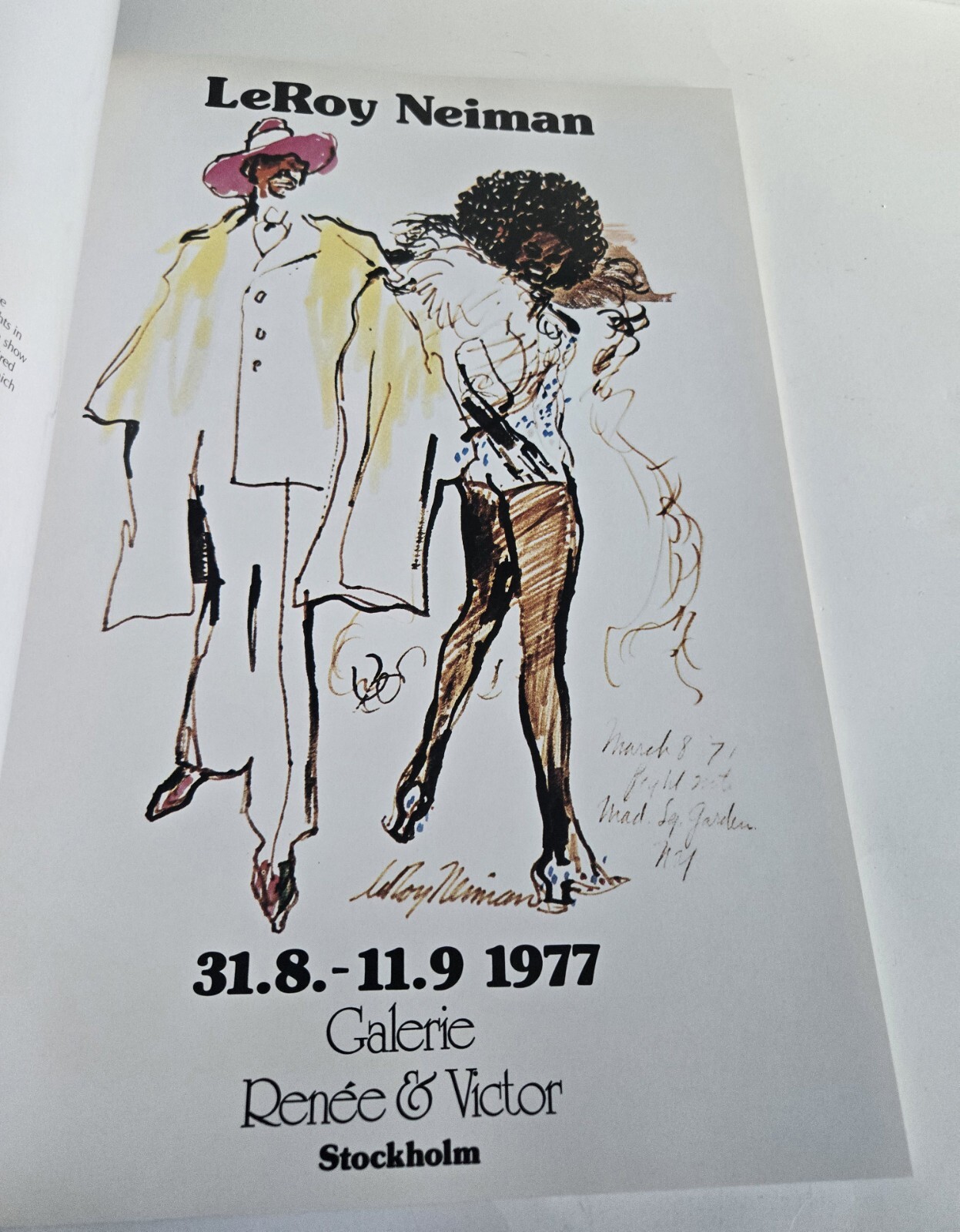 1980 HAND SIGNED 72/500 LeROY NEIMAN AMERICAN (1921-2012) EVENTS POSTERS BOOK