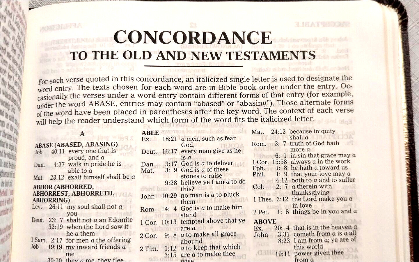 New,Indexed KJV Center Column Reference Bible, Burgundy Leather, RED LETTER,wBox