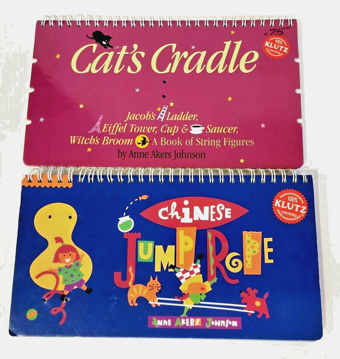 Klutz Cat’s Cradle by Anne Akers Johnson (1993 Hardcover) & Chinese jumpropebook