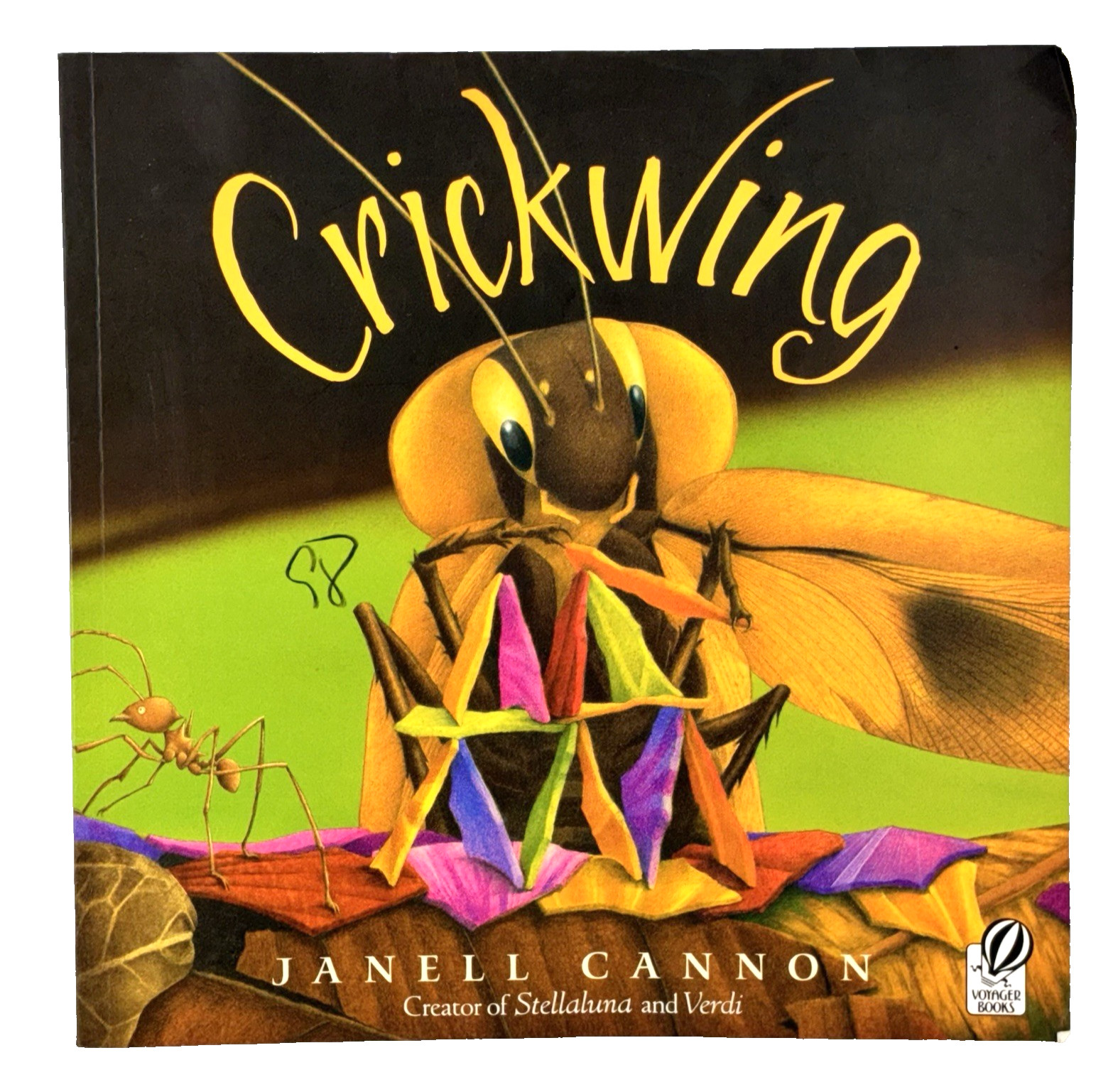 Crickwing by Janell Cannon Vintage 2005 Voyager Children’s Paperback Book