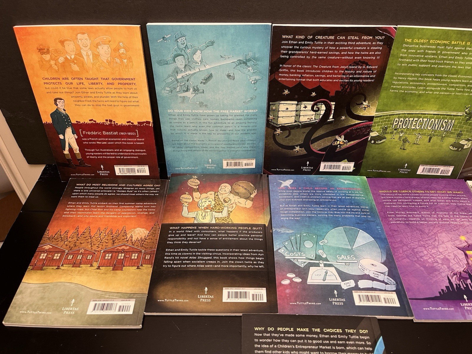 Tuttle Twins Books #1-11 Connor Boyack Libertarian Economics Kids Young Readers
